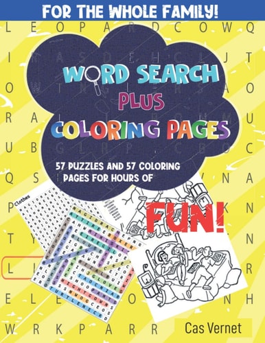 Word Search Plus Coloring Pages Word Search Games Plus Related Coloring Pages