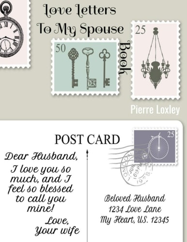Love Letters To My Spouse Book Write Love Letters to Your Beloved Using Vintage Inspired Post Card Pages