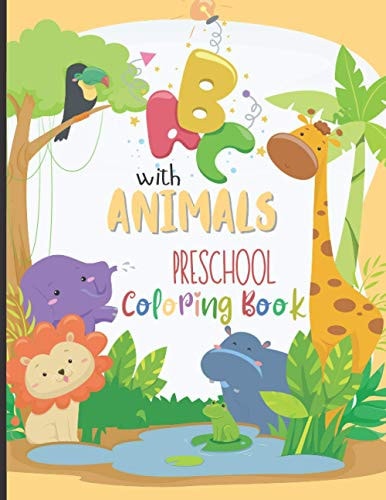 ABC with Animals Preschool Coloring Book