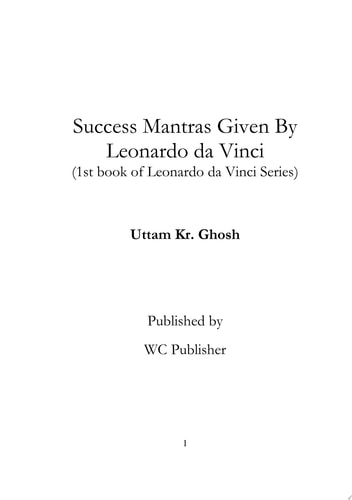 Success Mantras: by Leonardo da Vinci (Leonardo da Vinci series)