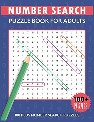 Number Search Puzzles For Adults Number Find Puzzle Books For Adults