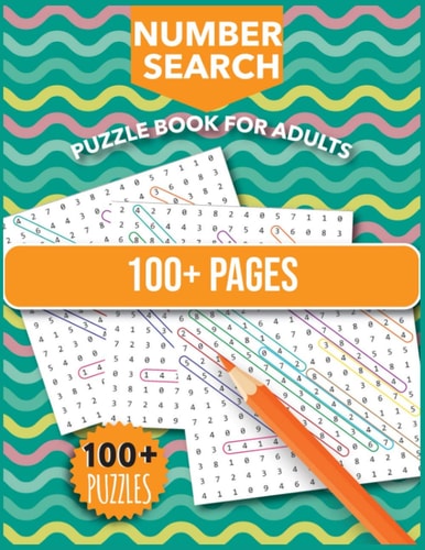 Number Search Puzzles For Adults Number Find Puzzle Book with Number Puzzles For Adults
