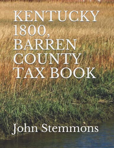 Kentucky 1800, Barren County Tax Book
