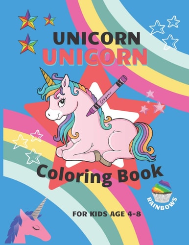 Unicorn Coloring Book For Kids Ages 4-8