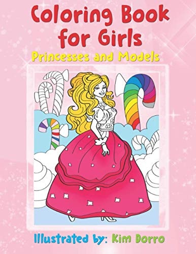 Coloring Book for Girls Princesses and Models