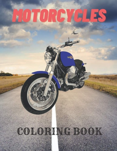 Motorcycles Coloring Book Chopper Superbike Motocross Oldschool Motorcycles