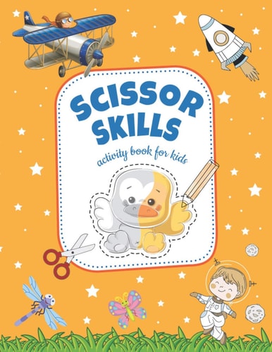 Scissor Skills Activity Book for Kids Practice Cutting Book for Preschool and Kids Ages 3-5 - Good Idea as Gift