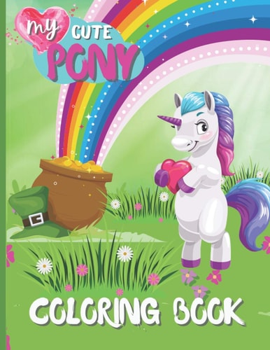 My Cute Pony Coloring Book For Kids 3-5 Years