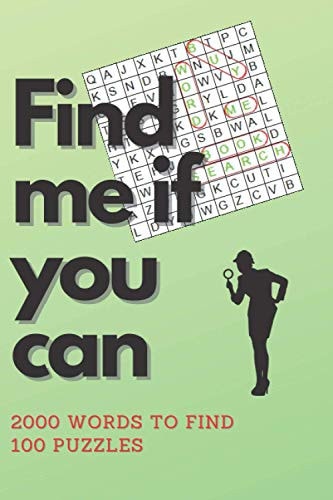 Find Me If You Can Word Search Puzzles Book Journal For Adults 2000 Words To Find
