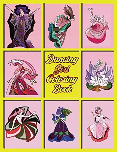 Dancing Girl Coloring Book Ballet Coloring Book For Girls Aged 4-6