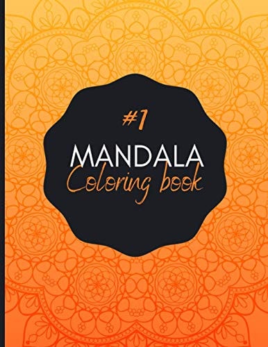 MANDALA Coloring Book For Adults White Background