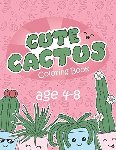 Cute Cactus Coloring Book Funny Cute Cactus Types Coloring Book