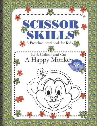 Scissor Skills Toddlers Educational Activities Book