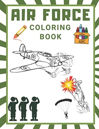 Air Force Coloring Book Military Coloring Pages Fighter Jet Coloring Book Airplanes Helicopter Gun Fire Fighter Attack Book for Children