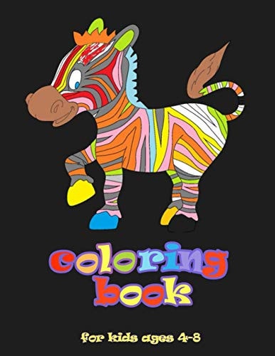 Coloring Book For Kids Ages 4-8 (zebra Coloring Books)