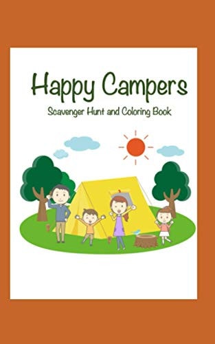Happy Campers Scavenger Hunt and Coloring Book