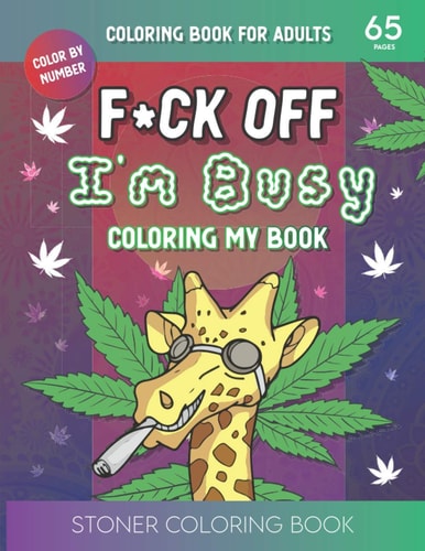 F*ck Off I'm Busy Coloring My Book Stoner Coloring BookFor Adults
