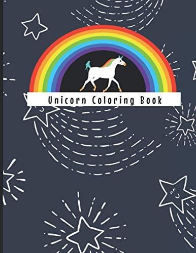 Unicorn Coloring Book 8.5x11, 40 Unique Unicorn Coloring Activity Book For Kids Aged 4-8