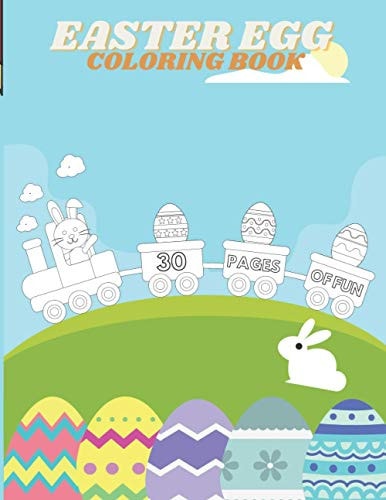 Easter Egg Coloring Book Activity Book For Kids, Beautiful Collection Of Happy Easter Designs