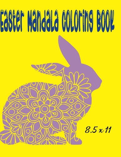 Easter Mandala Coloring Book Easter Coloring Pages 62 Pages for Kids