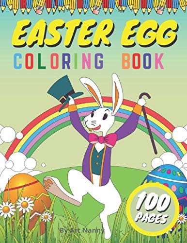 Easter Egg Coloring Book For Kids Toddlers & Preschoolers Ages 1-4