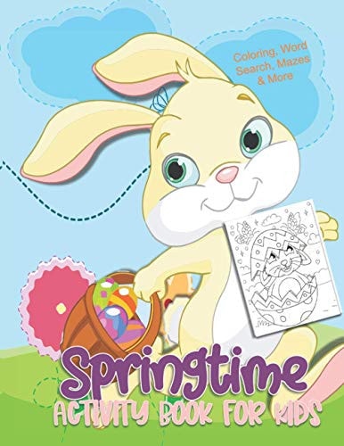 Springtime Activity Book for Kids Easter Fun Activities for Children