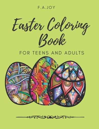 Easter Coloring Book For Teens and Adults
