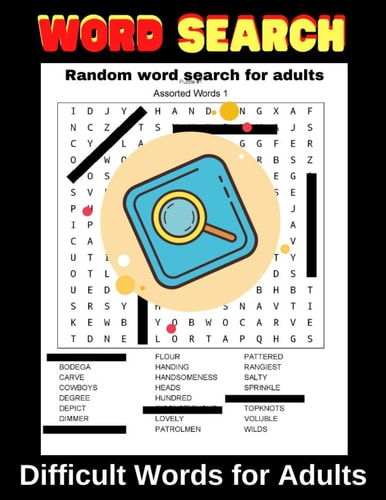 Random Word Search Book for Adults Active Mindful Brain Games Keep Your Mind Young