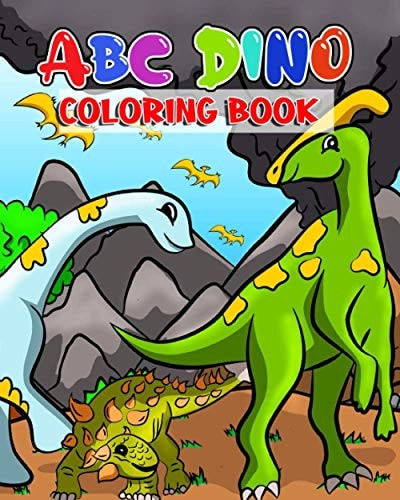 ABC Dino Coloring Book Alphabet Abc Dinosaur Coloring Book For Kids Ages 4-8