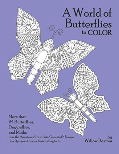 A World of Butterflies To Color