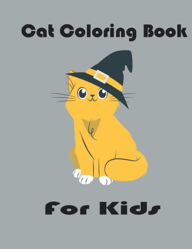 Cat Coloring Book For Kids Cats With Hats Coloring Pages For Kids, Simple Activity Book 33 Design 8.5*11 Inches