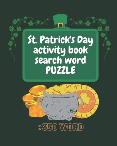 St. Patrick's Day Activity Book Search Word Puzzle More Than 350 Find Word Activity Puzzle