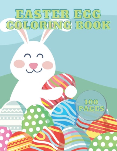 Easter Egg Coloring Book Fun To Color And Cut Out! A Great Toddler and Preschool Scissor Skills Building Easter Basket Stuffer Gift Idea!