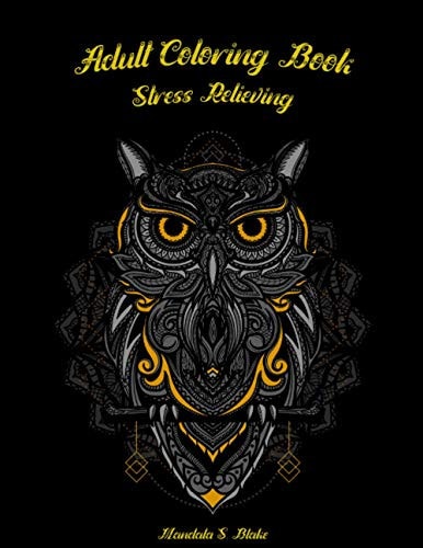Adult Coloring Book Stress Relieving Animal Designs