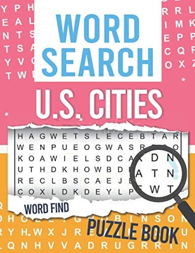 Word Search U.S. Cities U.S. Cities Word Find For Adults