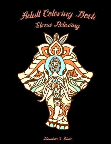 Adult Coloring Book Stress Relieving Animal Designs