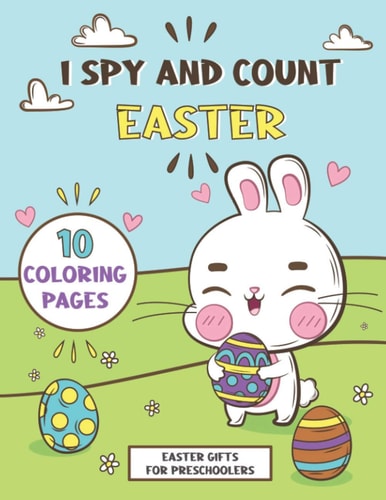 Easter Gifts For Preschoolers I Spy Easter Book, Activity Book Easter Basket Stuffers For Toddler Girls Boys