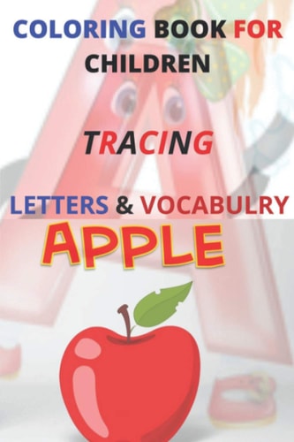 Coloring Book for Children Tracing/Letters/Vocabulary/children's Coloring Book
