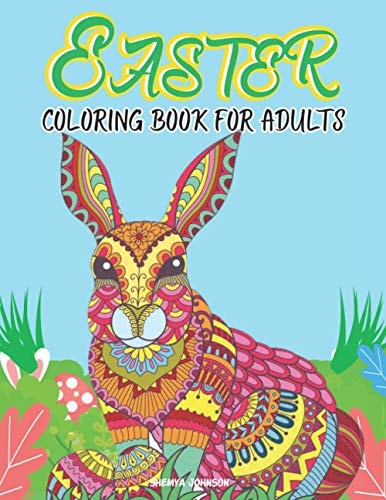 Easter Coloring Book for Adults Easy and Large Designs