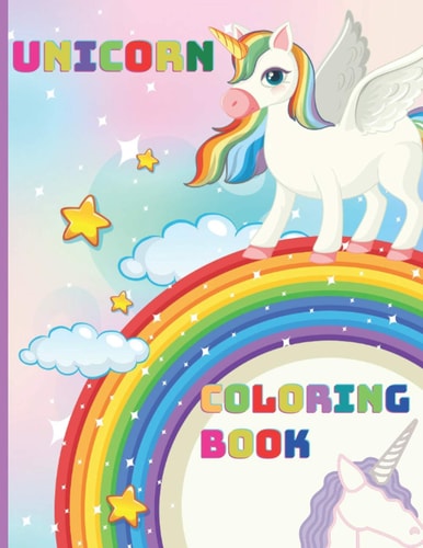 Unicorn Coloring Book For Kids Ages 4-8, Cute Unicorn, Activity Book, Magic For Boys and Girls