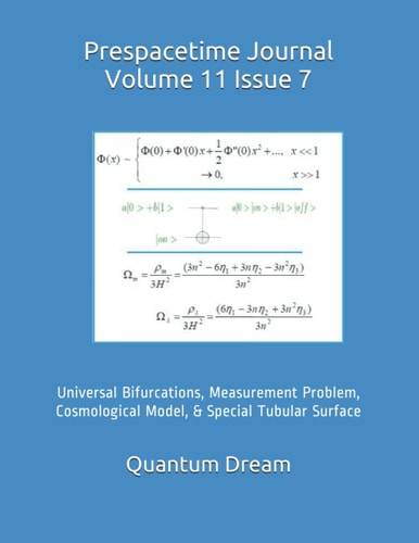 Prespacetime Journal Volume 11 Issue 7 Universal Bifurcations, Measurement Problem, Cosmological Model, & Special Tubular Surface