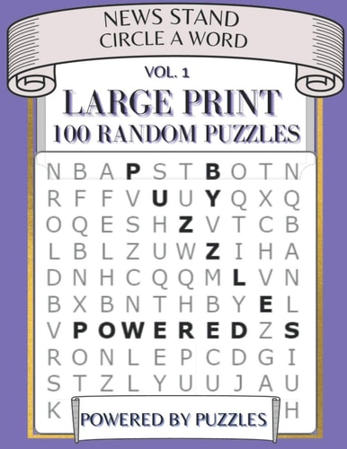 News Stand Circle a Word Vol.1 Large Print 100 Random Puzzles