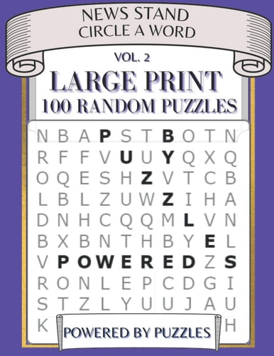 News Stand Circle a Word Vol.2 Large Print 100 Random Puzzles