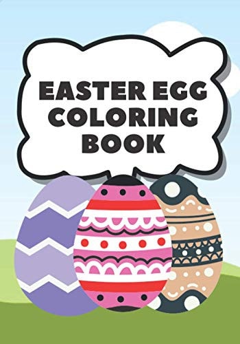 Easter Egg Coloring Book Kids Easter Activity Book With Egg Coloring and Word Search