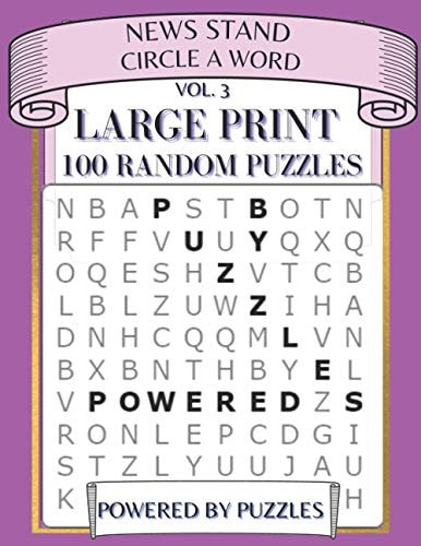 News Stand Circle a Word Vol.3 Large Print 100 Random Puzzles