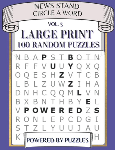 News Stand Circle a Word Vol.5 Large Print 100 Random Puzzles