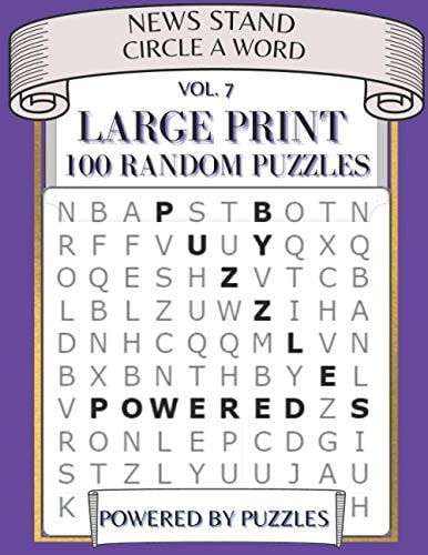 News Stand Circle a Word Vol.7 Large Print 100 Random Puzzles