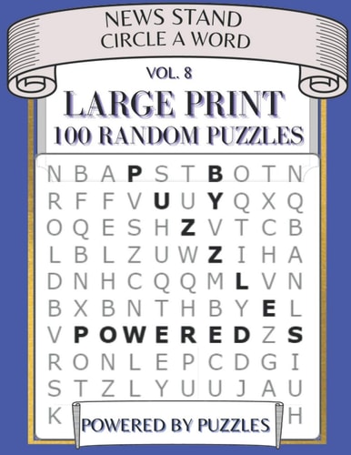 News Stand Circle a Word Vol.8 Large Print 100 Random Puzzles
