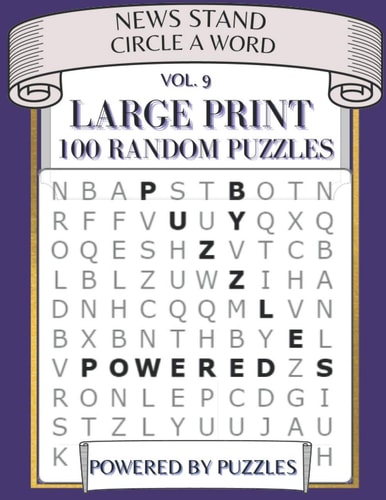 News Stand Circle a Word Vol.9 Large Print 100 Random Puzzles