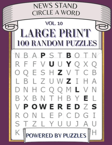 News Stand Circle a Word Vol.10 Large Print 100 Random Puzzles